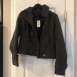 Express ladies jacket charcoal 60% wool